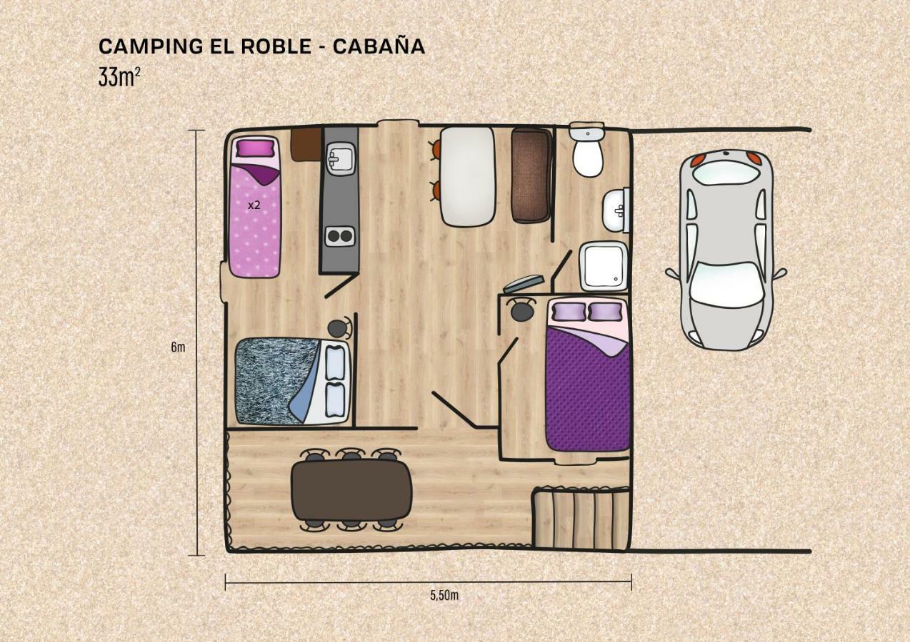 Camping El Roble Valderrobres Exteriör bild
